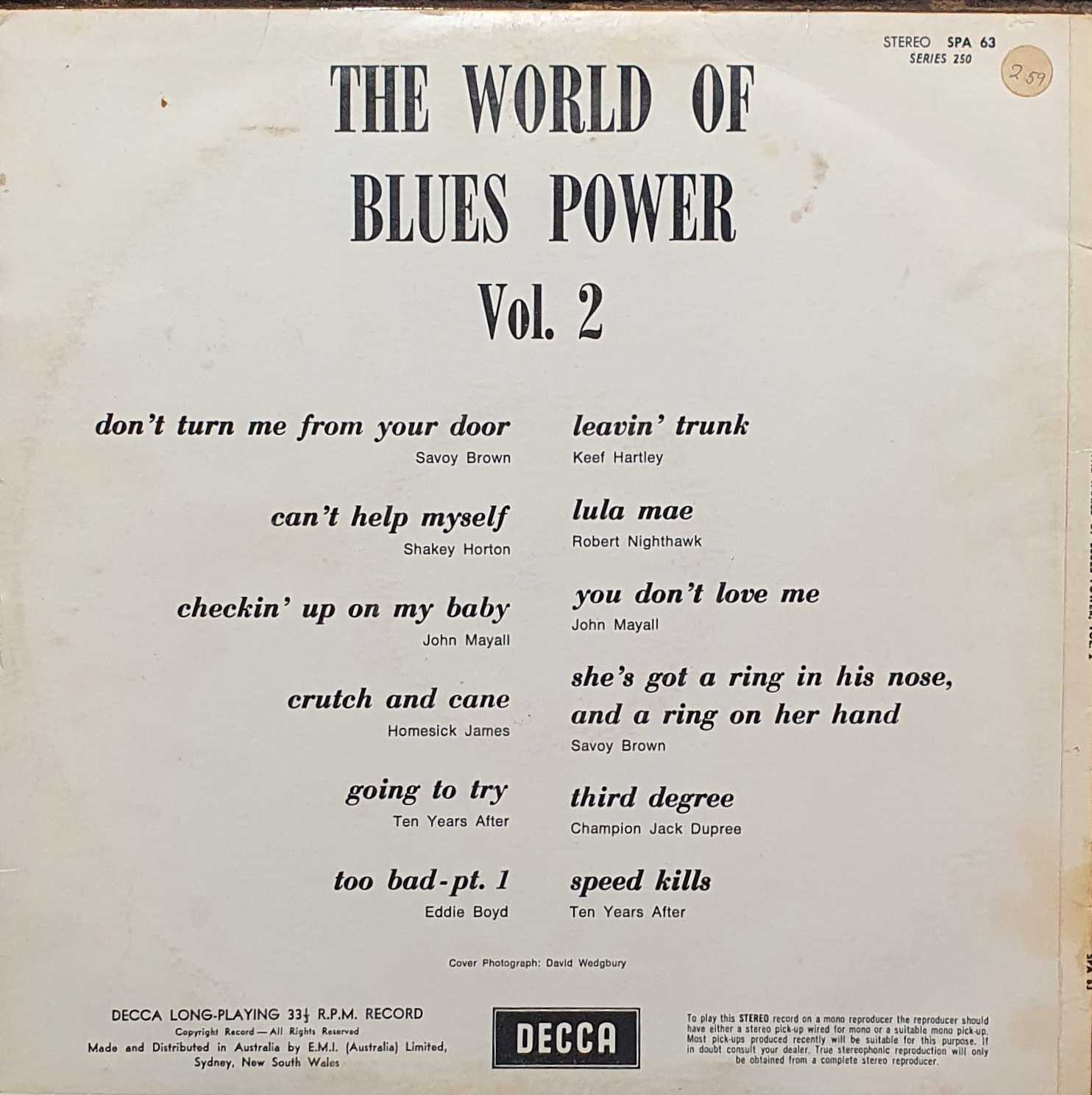 back cover World of Blues Power Volume 2