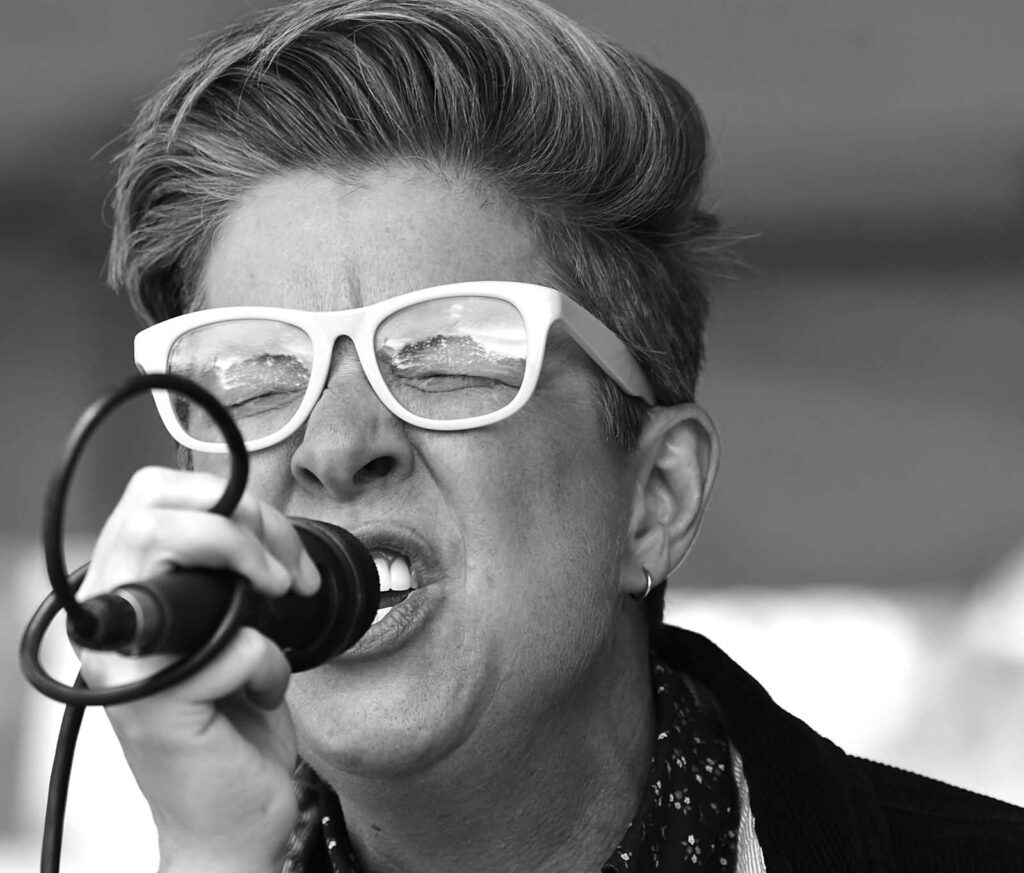 Megan Boyer singing with Megan Boyer Band