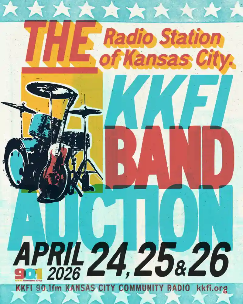 KKFI Band Auction April 24, 25, 26 2026 banner