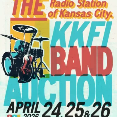 KKFI Band Auction April 24, 25, 26 2026 banner