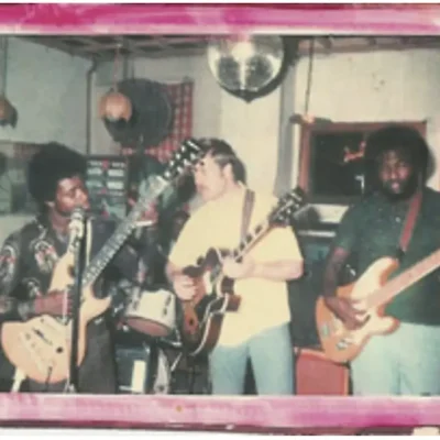 Lil Ed Williams, Dave Weld, James Pookie Young at Boss Joe's Lounge on Chicago's West Lake