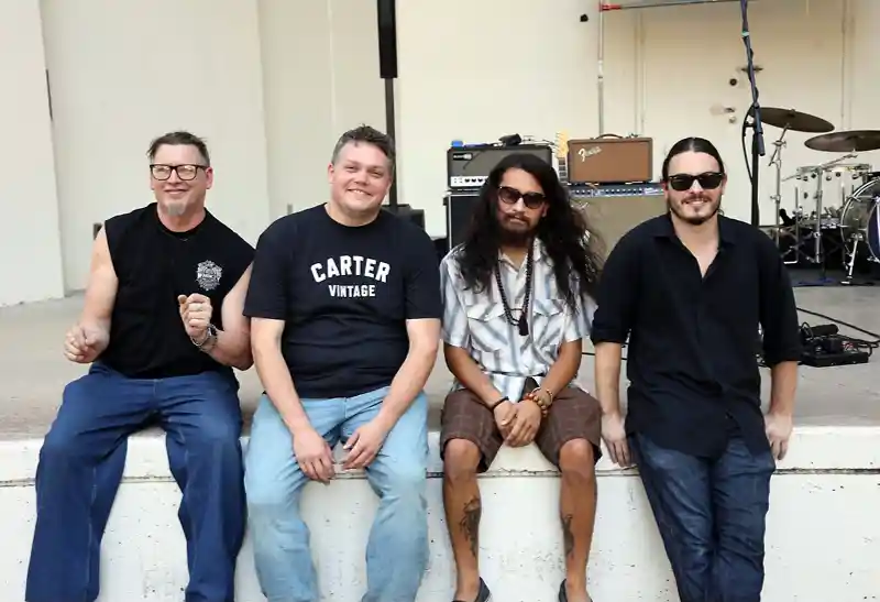 Howard Mahan and Friends from right to left: TJ Ehrhart, Ian Pond, Vivid Jojo, Howard Mahan
